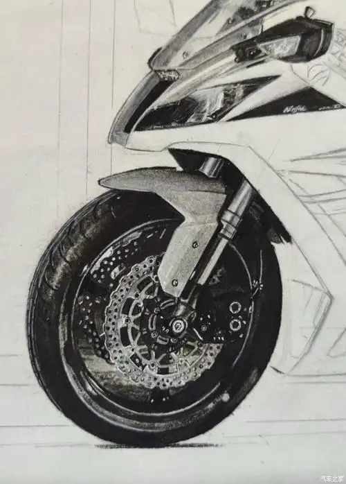 素描手绘不灭ninja永远的川崎大牛上