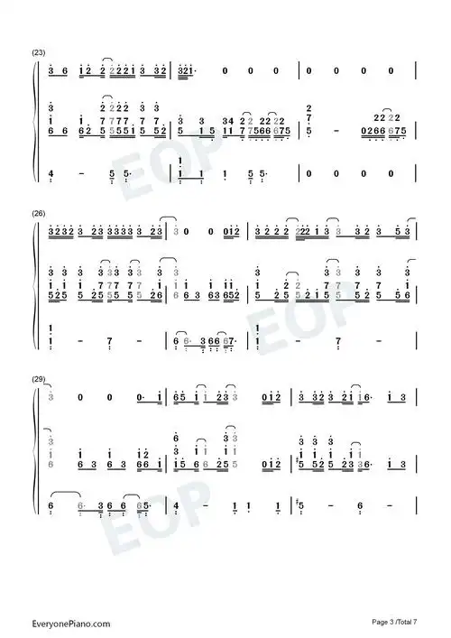 free loop欧美经典-丹尼尔·波特双手简谱预览3