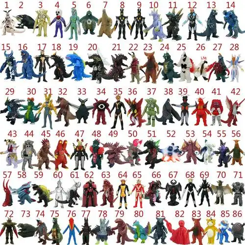 软胶怪兽玩具艾雷王哥莫拉雷德王杰顿金古桥赛文加古墩人偶模型_藏绒