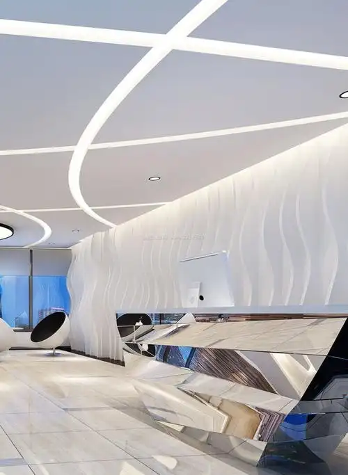 2021现代风格大厅背景墙设计装修效果图片