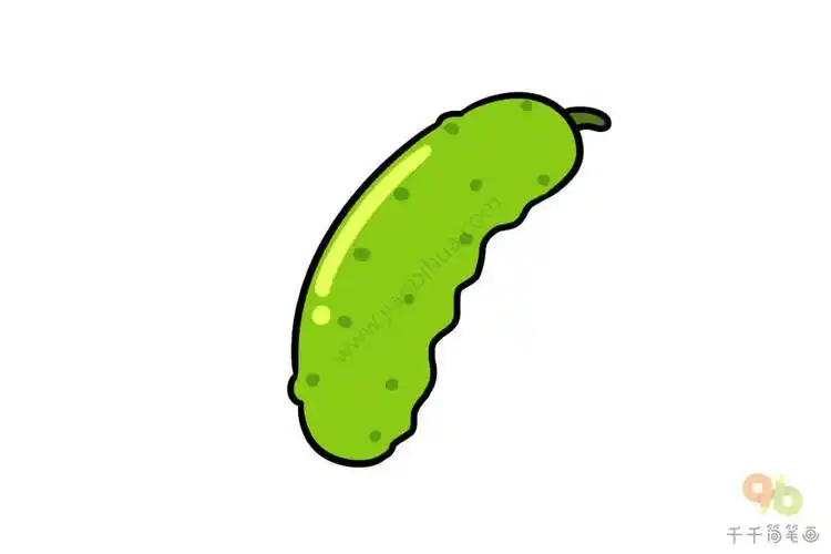 好吃的蔬菜黄瓜简笔画大全