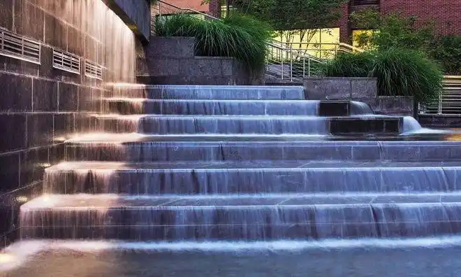 叠水景观流动的艺术