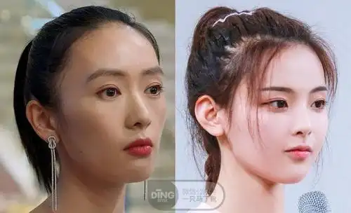 虽然杨超越的眉眼距离也很近,但没有这种骨骼的压迫感.