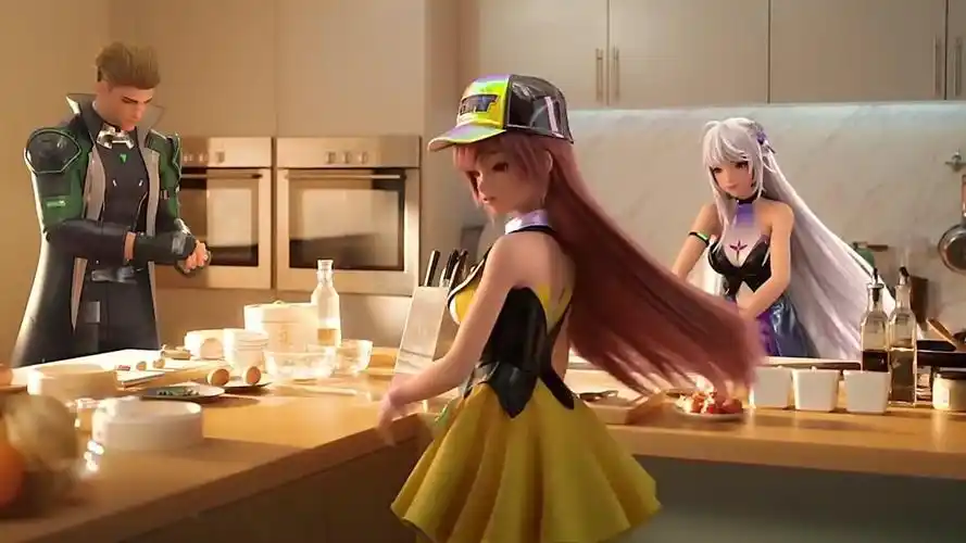 小橘子和镜做的饭你们想尝一尝吗