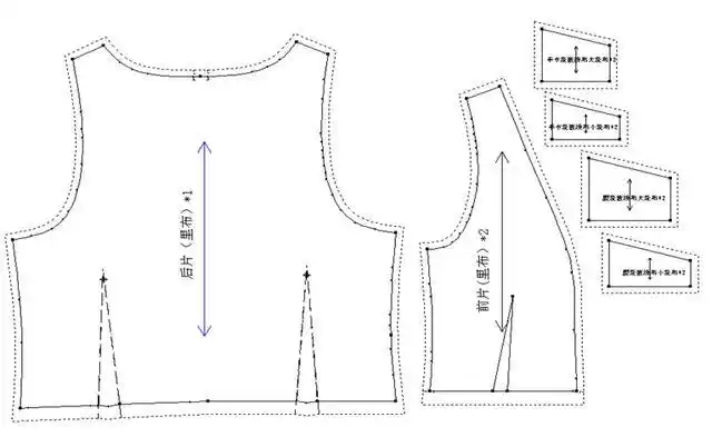 马甲纸样设计,学会了给我的小男神做件小马甲,自己设计