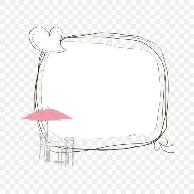 手绘线条卡通边框