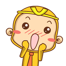 孙悟空 呆萌 手势 大嘴巴