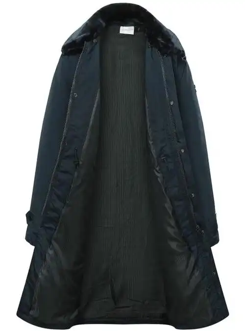 加长保暖内胆可以拆卸棉大衣劳保大衣男低温区军迷常大衣海军常服大衣