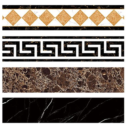 瓷砖踢脚线贴纸腰线墙贴防水自粘客厅厨房卫生间地砖地面装饰线条