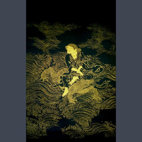 招财金蟾名家手绘工笔刘海聚财图宣纸真迹巩庆喜新中式高档装饰画