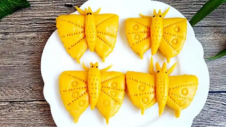 中式面点蝴蝶馒头