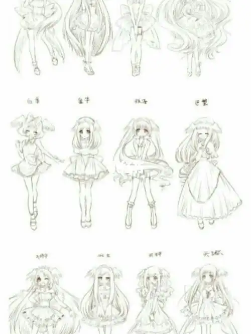 12星座简笔画女生星座简笔画人文绘画小公主的简笔画如何画十二星座