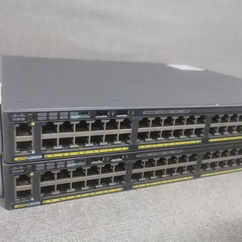 cisco思科 ws-c2960x-48lps-l 全千兆poe交换机4sfp光口备件测好