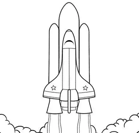 太空飞船简笔画 太空飞船简笔画怎么画卡通飞船简笔画步骤图解教程