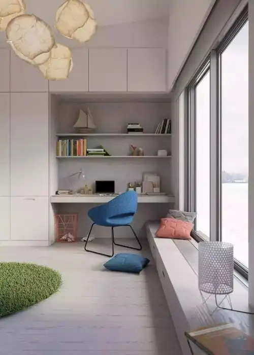 小卧室的书桌柜要怎么选择?这样设计好看又实用!