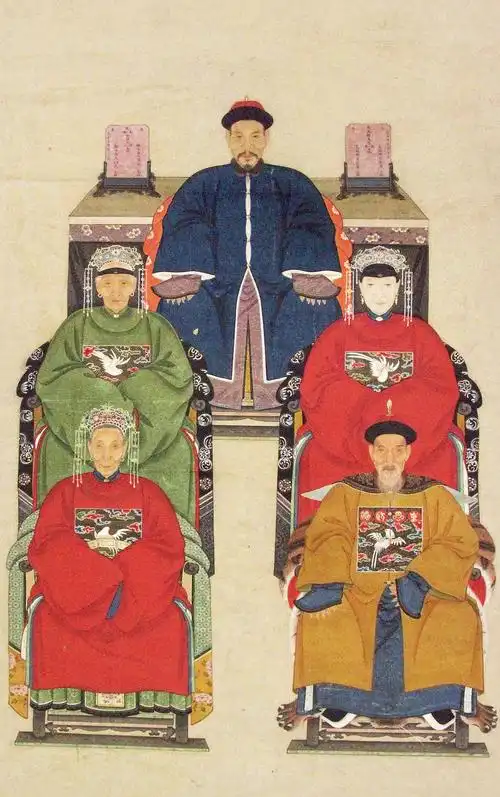 0200祖宗画像立轴纸本