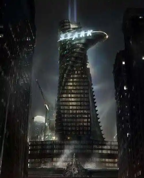 斯塔克大厦简笔画