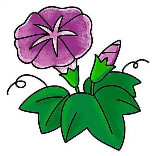 牵牛花简笔画折纸 手工折纸大全-蒲城教育文学网