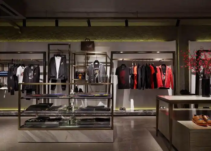 品牌男装店装修设计实景图