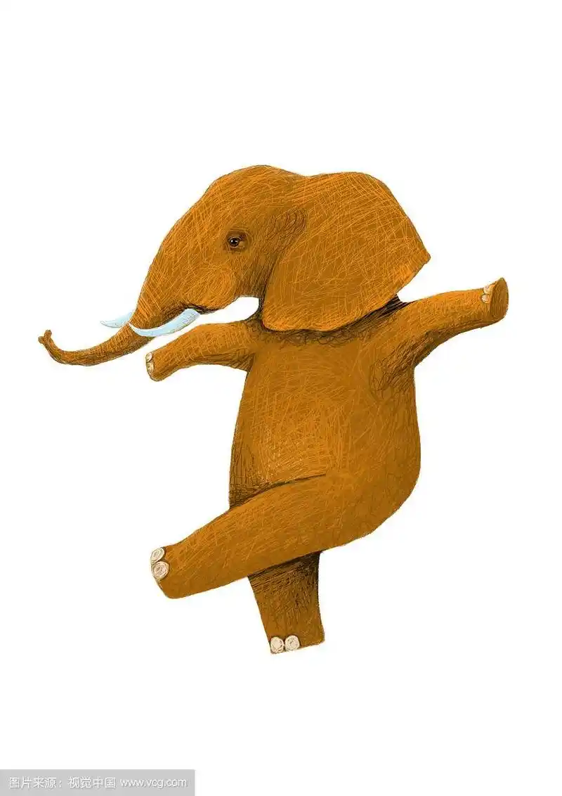 背景分离动物系列组图共3000多幅-跳舞的大象