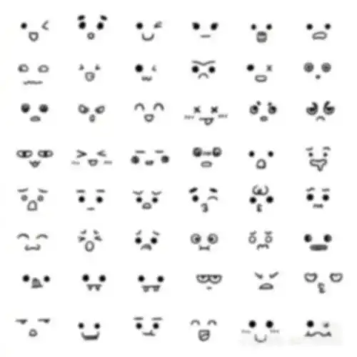 一波超超超可爱的小表情系列简笔画 每一个表情都好生动形象!