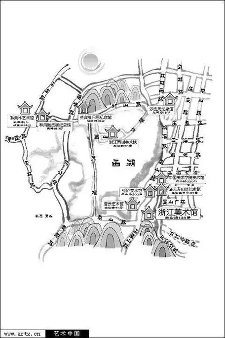 手绘 素描 线稿 7001149 竖版 竖屏杭州西湖简笔画幼儿简笔画西湖十景
