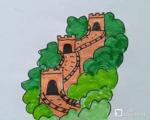 简笔画:长城