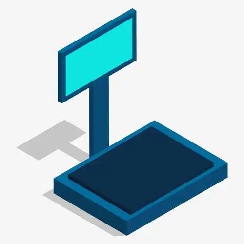 蓝色创意电子秤