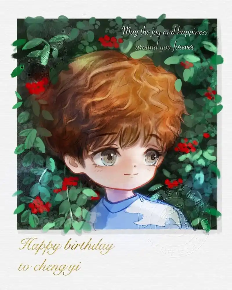 男生侧面漫画q版 饭绘成毅生贺头像      转载注明出处