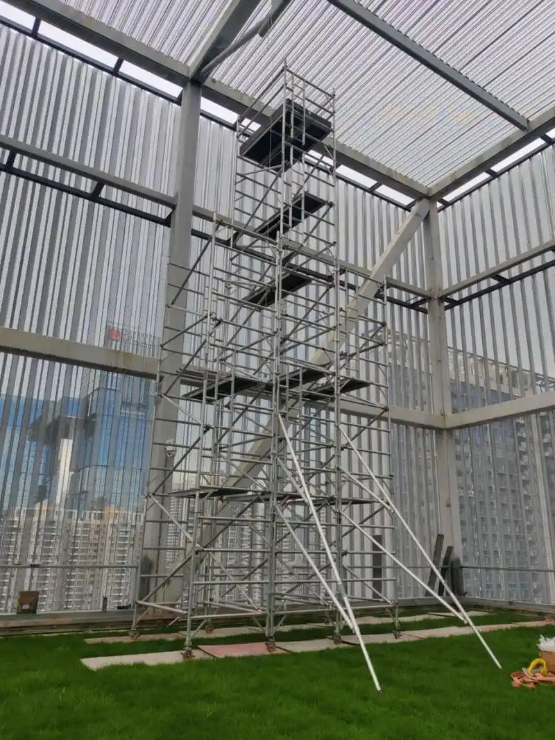 铝合金脚手架斜撑 #铝合金脚手架#02斜撑是指安装在脚手架上的支柱