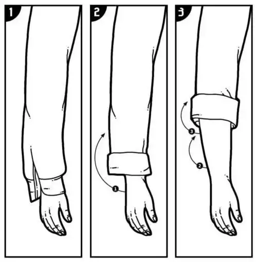 幼儿卷袖子简笔画