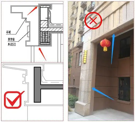 五,封闭阳台内设置墙垛,既浪费成本,又影响空间品质(扩初).