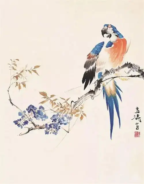 《国画》王雪涛花鸟