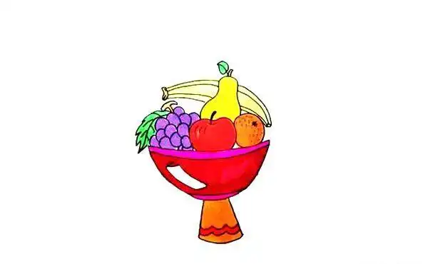 果盘怎么画_简笔画教程_简笔画大全