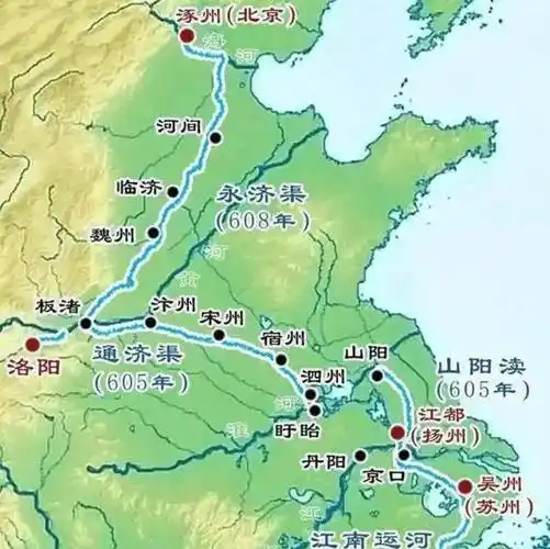 杨广就是一个贪财好色的家伙,他开凿大运河只是为了去江南那边看看