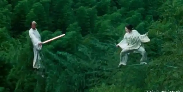 《卧虎藏龙》周润发,章子怡竹林之战,是卧虎藏龙最经典一段