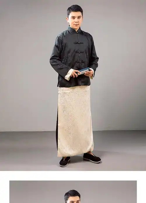 影视古装清末民国老爷装掌柜的长袍马褂长衫相声股影楼写演出服皇梦雅