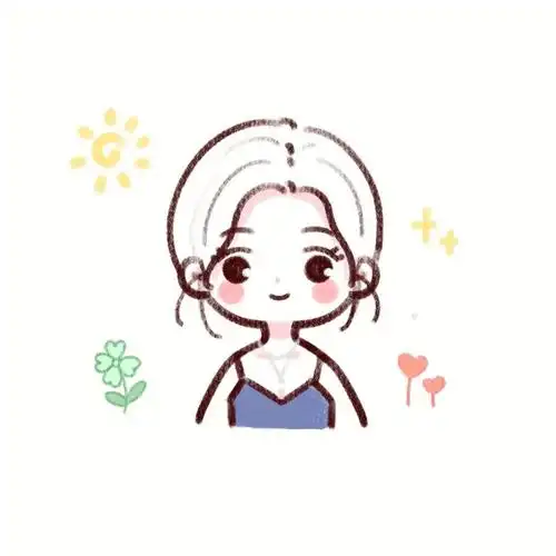 超可爱简笔画小头像教程闺蜜头像