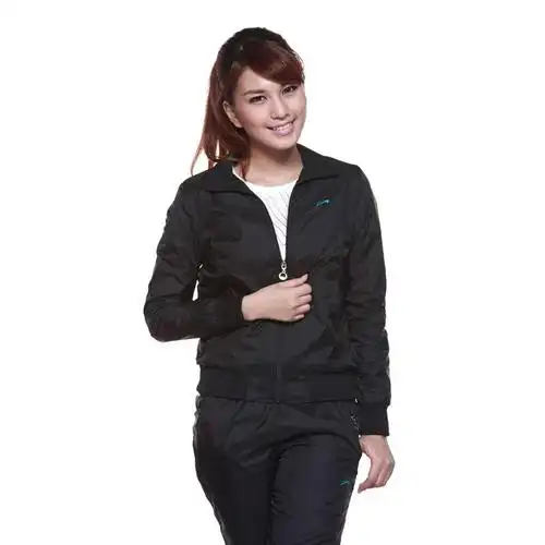 贵人鸟女士运动休闲套装3223166-4 黑色 m高清实拍图