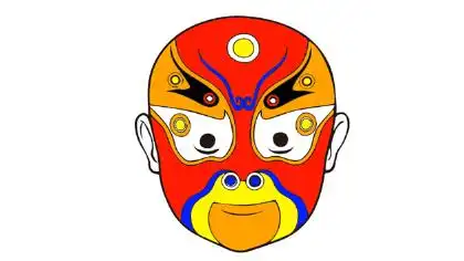 晋剧脸谱简笔画