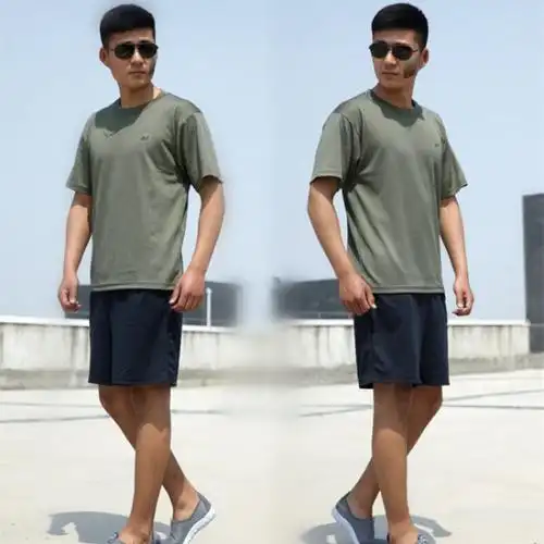 部队同款07体能服训练服套装户外夏季运动休闲t恤套装