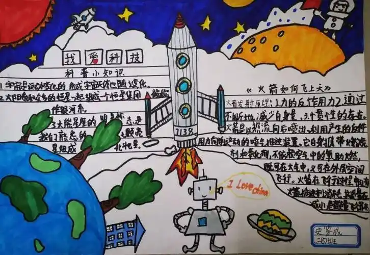 习友路校区第二届科技节二年级科技手抄报展