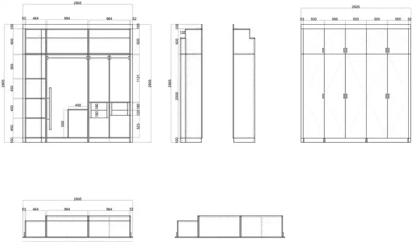 绘制下单图---推拉门衣柜 - 云琥在线 - 互联网视觉设计在线培训专家