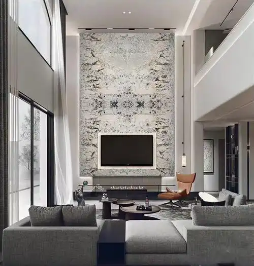 雪山银狐似雪中梅林,花树分明,白雪皑皑_福建省泉州品一石材有限公司