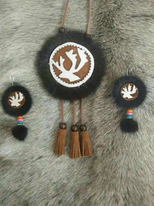 鄂温克民族太阳花配饰