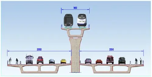泉州金屿大桥公轨共线过江断面组合模式选择