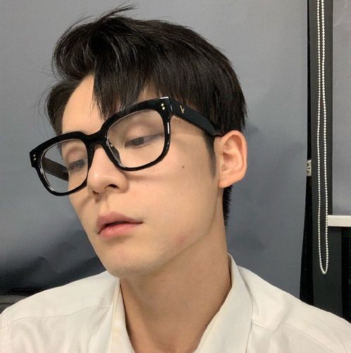 日系黑框镜框镜架男潮大脸全框超轻眼镜架