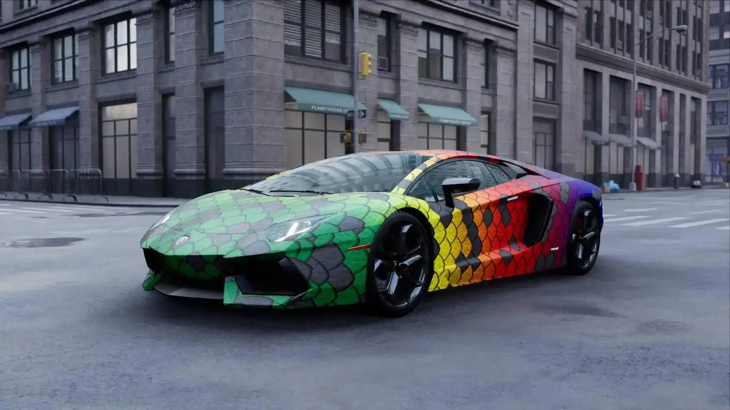 兰博基尼.蛇纹渐变涂装