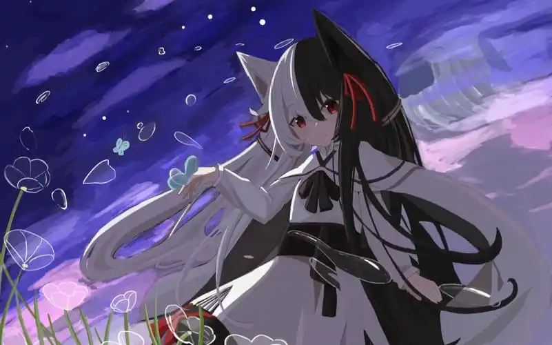 【有栖mana】黑白狐狐哄你睡觉(挨沙漠蓉)_哔哩哔哩 (゜-゜)つロ 干杯