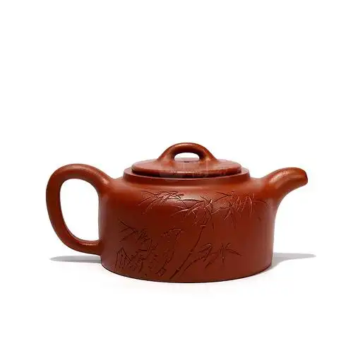 宜兴紫砂壶名家束凤英《平盖井栏壶》原矿全手工优惠全场包邮真品保证